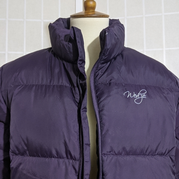 VINTAGE Down jacket puffer quilted coat Sz S - Picture 3 of 10